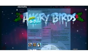 Games_Angry_Birds тема для контакта