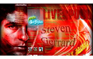 Steven Gerrard!Liverpool! тема для контакта