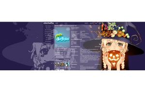 halloween anime girl тема для контакта