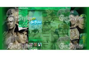 wwe john cena тема для контакта
