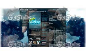 GirlsTronNeon тема для контакта