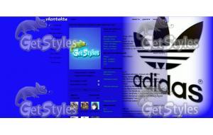 Adidas тема для контакта