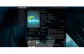 Anime dark blue theme