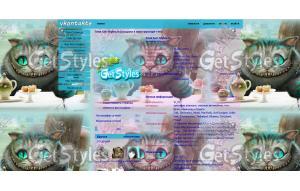 Чеширский котик тема для контакта