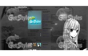 anime girl manga  тема для контакта