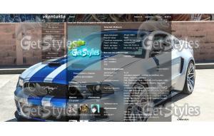 mustang shelby тема для контакта