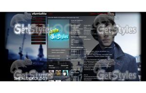 Sherlock тема для контакта