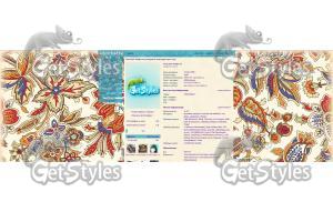 Векторные узоры с цветами тема для контакта