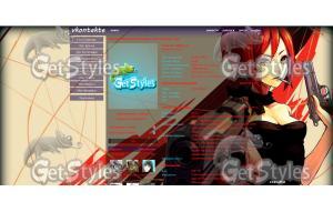 AnimeGirl2 тема для контакта