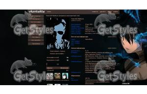 Black Rock Shooter тема для контакта