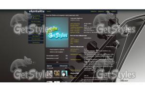 Dark guitar тема для контакта