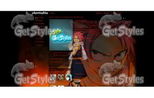 Fairy tail Natsu Dragneel тема для контакта