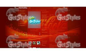 Coca Cola тема для контакта