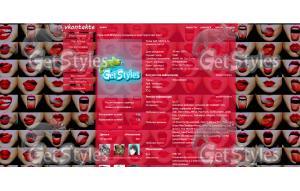 красные губы тема для контакта