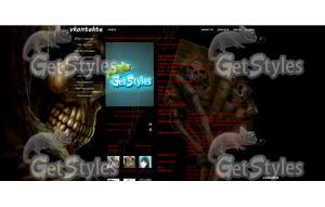 Череп Кости Харрор тема для контакта