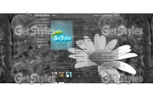 чернобелая тема для контакта