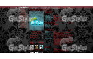 Gackt Red Theme Mild тема для контакта