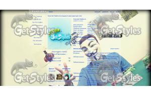 GuyFawkes тема для контакта