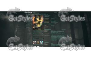 Природа, сумерки, лес тема для контакта