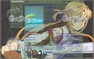 Asuna from Sword Art Onli тема для контакта