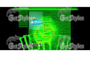 monster energy тема для контакта