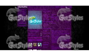 Вlack  Pink тема для контакта