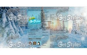 Winter_Snow_Snowflakes тема для контакта