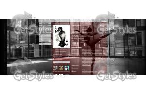 в чёрнобелом тема для контакта