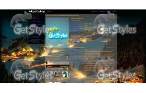 Зимняя деревня тема для контакта