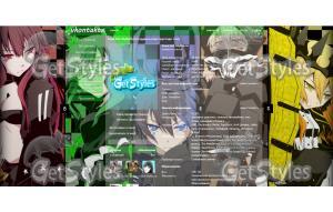 Black Rock Shooter тема для контакта