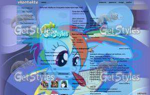 Rainbow Dash тема для контакта