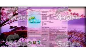 Sakura тема для контакта