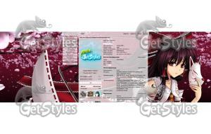 anime_girl_mask_gown_saku тема для контакта