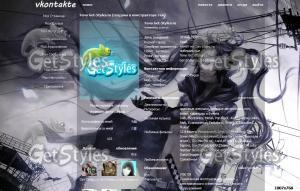 Black Rock Shooter тема для контакта