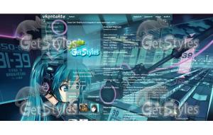 Hatsune Miku тема для контакта