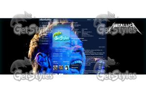 Metallica Blue theme тема для контакта