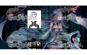 Re:Zero тема для контакта
