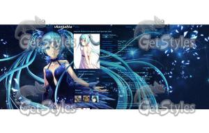 HatsuneMiku тема для контакта
