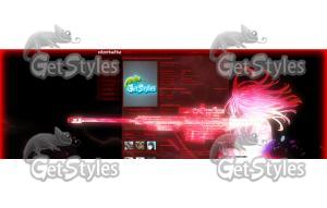 red neon тема для контакта