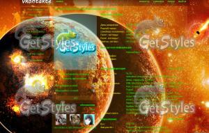 Space тема для контакта