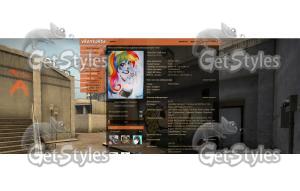 CS GO Overpass тема для контакта