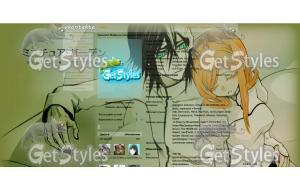 Bleach Улькиорра и Орихим тема для контакта