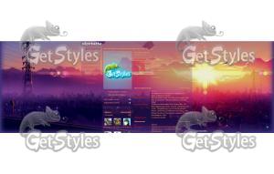 Anime Sunset тема для контакта