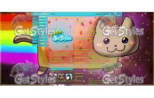 nyan cat:3 тема для контакта