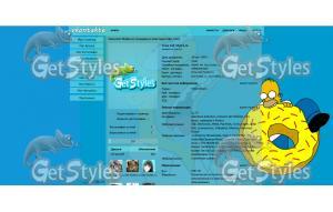 homer1024x768 тема для контакта