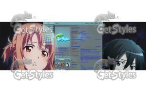 asuna kirito тема для контакта