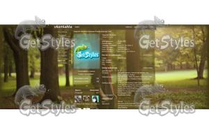 girl in the woods1600x900 тема для контакта