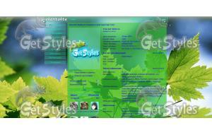 Листики тема для контакта