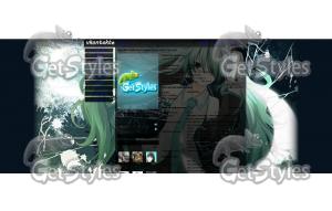 Аниме с зелёными волосами тема для контакта