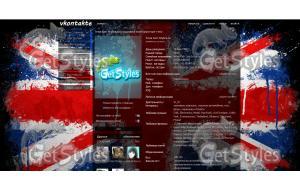 _The British Flag тема для контакта